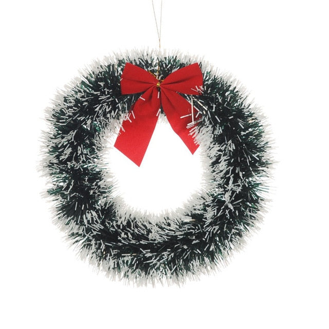 *New Christmas Decor Alert* - Christmas Wreath Bow Pine Needle Decoration Garland For New Year