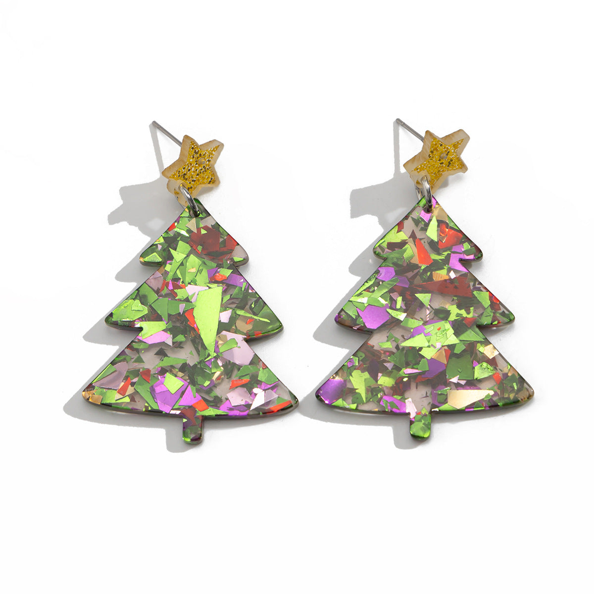 Christmas Day Earrings Female Personality Autumn/Winter Elk Christmas Tree Earrings Accessories