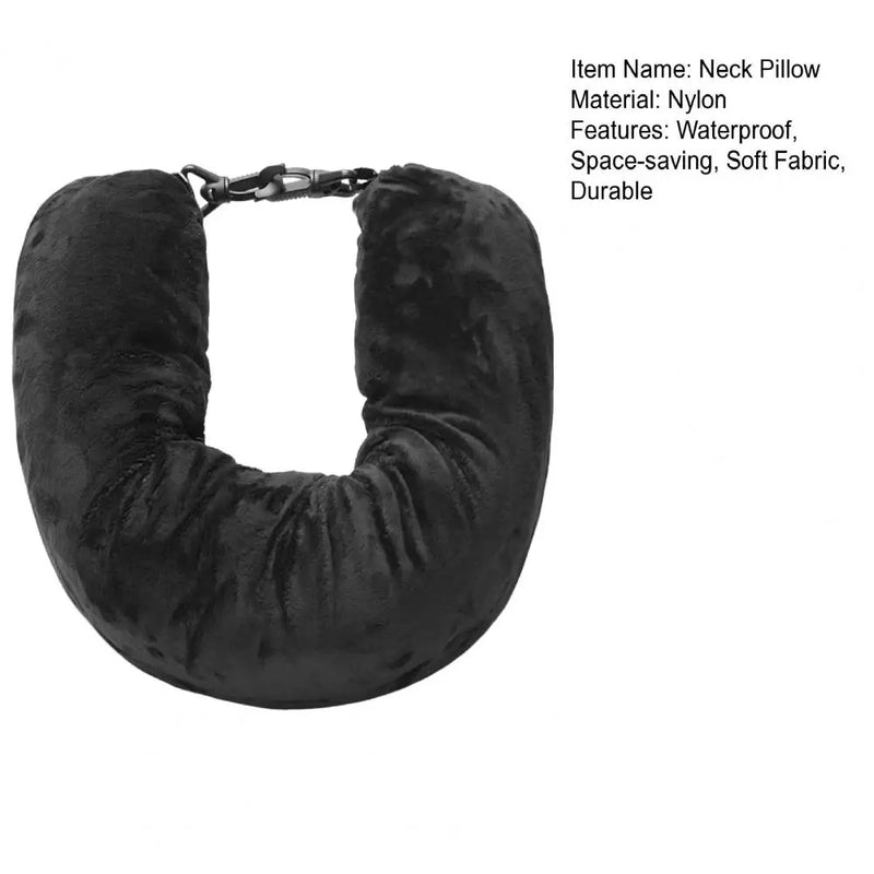 Fillable Neck Pillow Space-saving Portable Travel Pillow Refillable Fillable Clothes Neck Support Cushion For Car Train Airplane