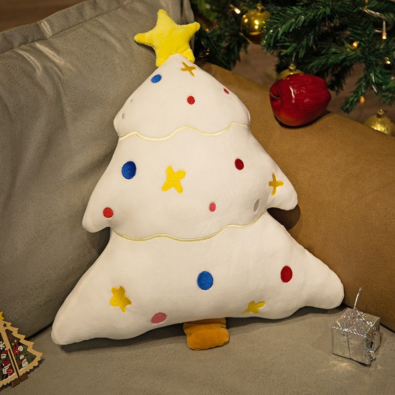 INS Christmas decoration pillow Christmas tree doll living room sofa cushion bed pillow red pillow case