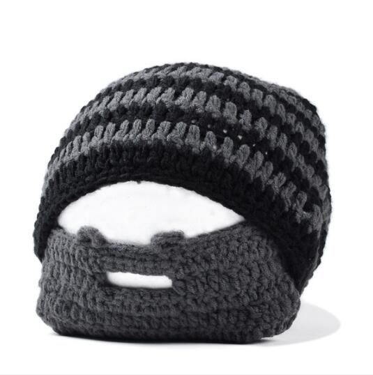 Warm Winter Women Men Fashion Punk Knit Crochet Beard Hat Beanie Mustache Face Mask Ski Snow Caps