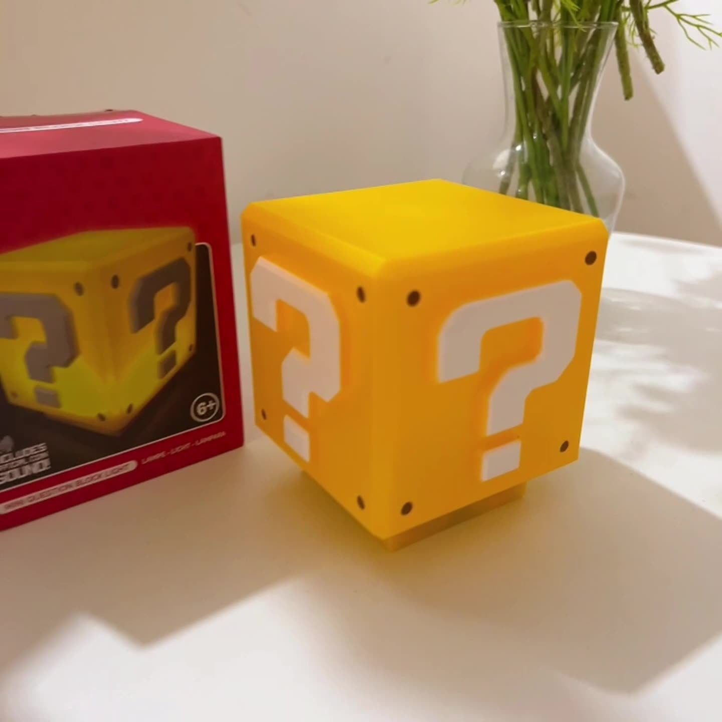 *New Christmas Decor Alert* - USB Rechargeable Night Light 3D LED Supe Mario Question Mark