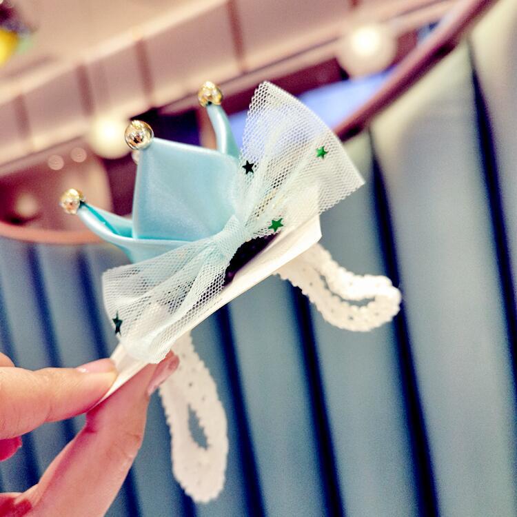 Korea Children's Headwear Wholesale Birthday Party Crown Girls Princess Baby Side Clip Hair Clips