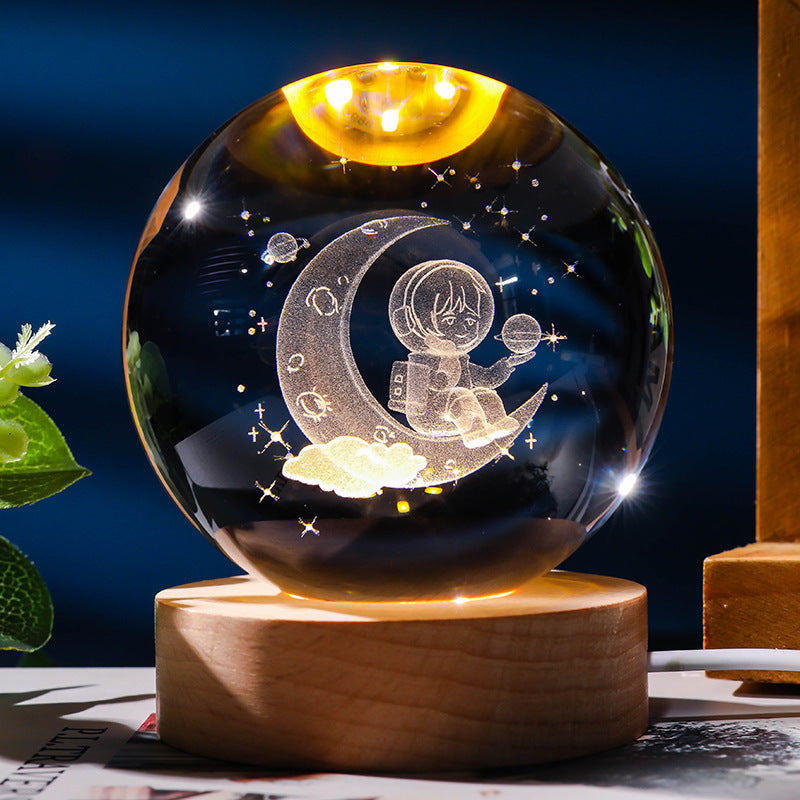 *New Christmas Decor Alert* - Starry Sky 3D Crystal Ball. White Crystal Ball Ornament.