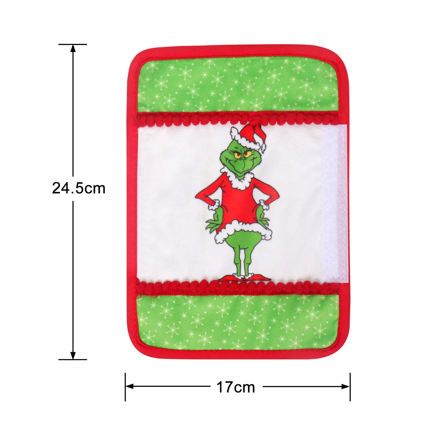 Grinch Handle Set Creative Christmas Decorations Refrigerator Microwave Oven Handle Protective Cover