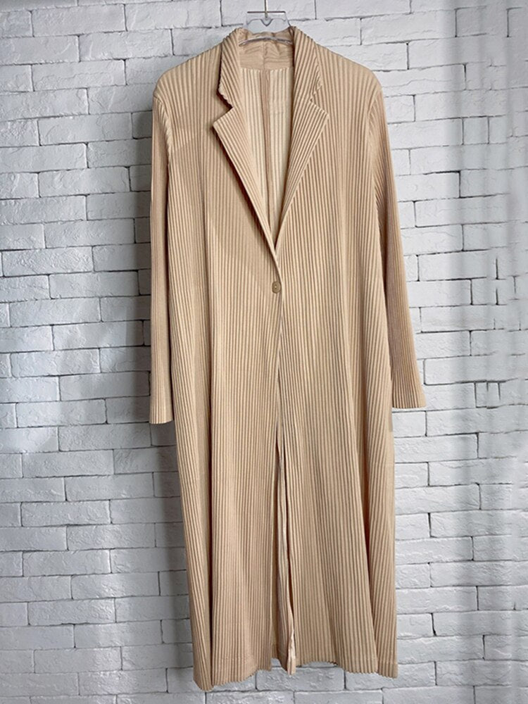2025 Gender Fluid Wear Thickened Windbreaker Mid Length Coat