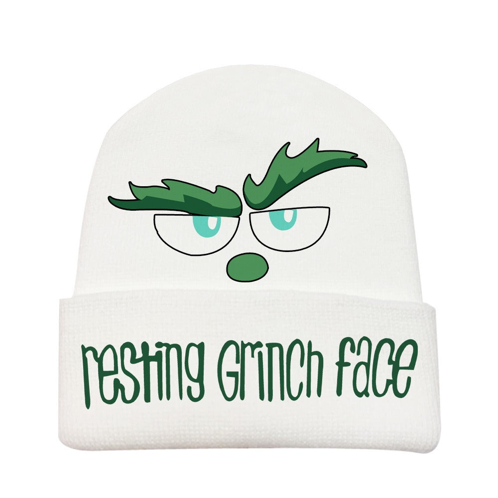 Grinch Wool Hat Knitting