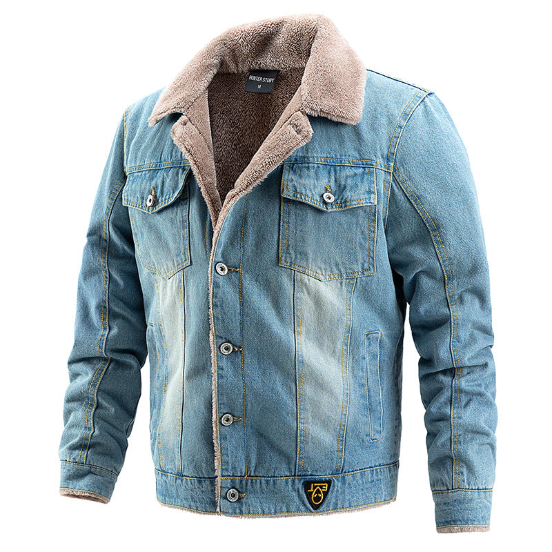 Denim jacket for men. Up to 3XL, in 3 colors.
