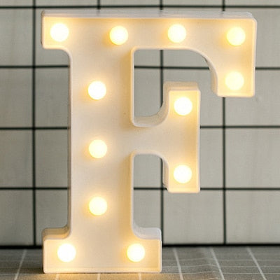 Luminous LED Letter Night Light. Christmas Home Decoration.