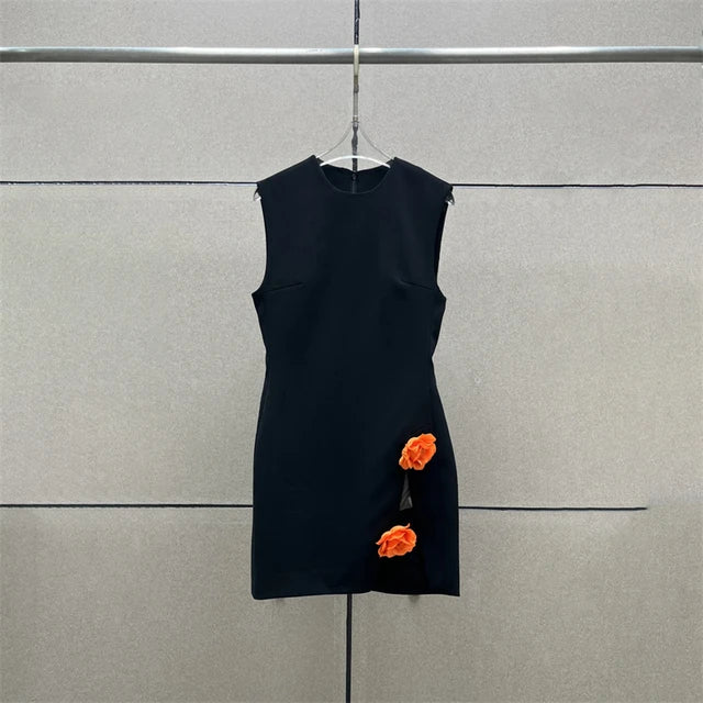 House of Hutson Original - Rose Themed Hemmed Dress