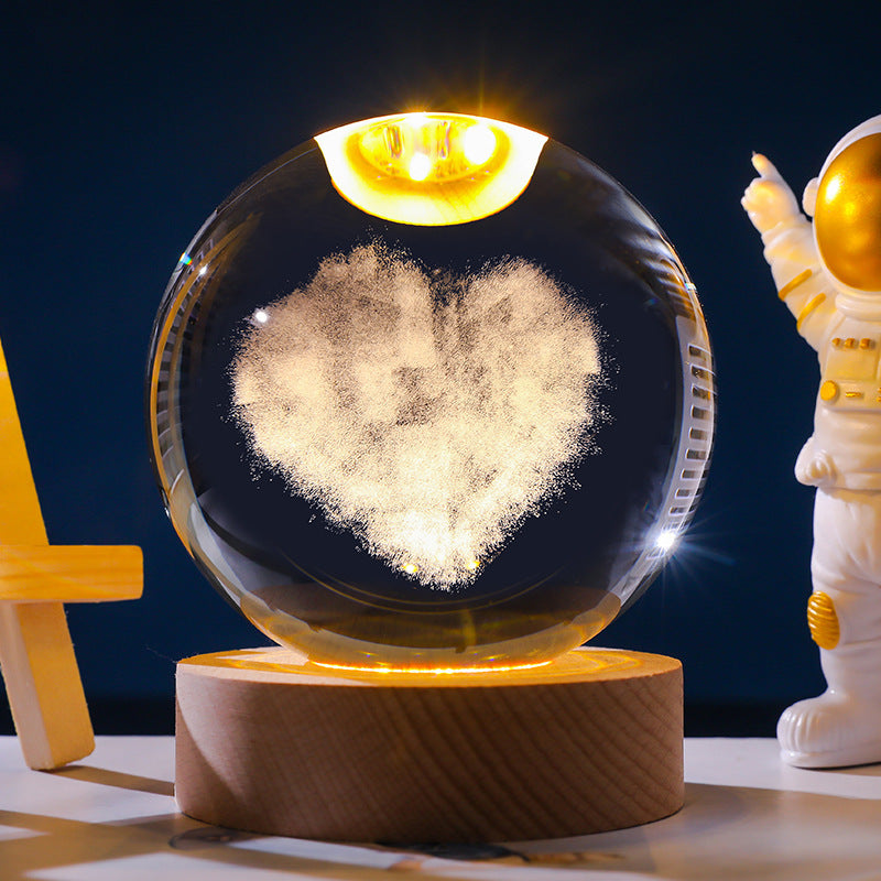 *New Christmas Decor Alert* - Starry Sky 3D Crystal Ball. White Crystal Ball Ornament.