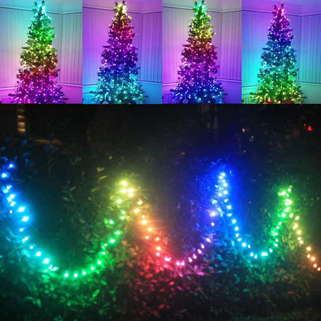 *New Christmas Decor Alert* - RGB Intelligent Point Control Wire Lights. Smart APP Bluetooth Christmas DDecoration Lights