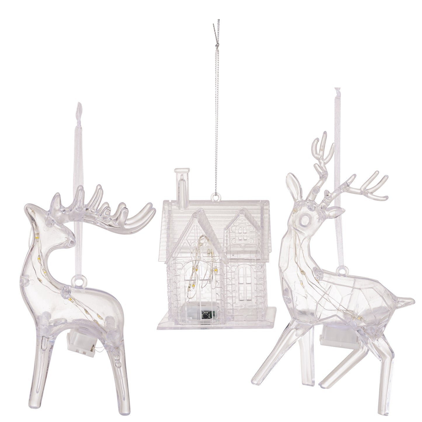New Christmas Decor Alert* - Creative new home decor with lights, three house deer pendants