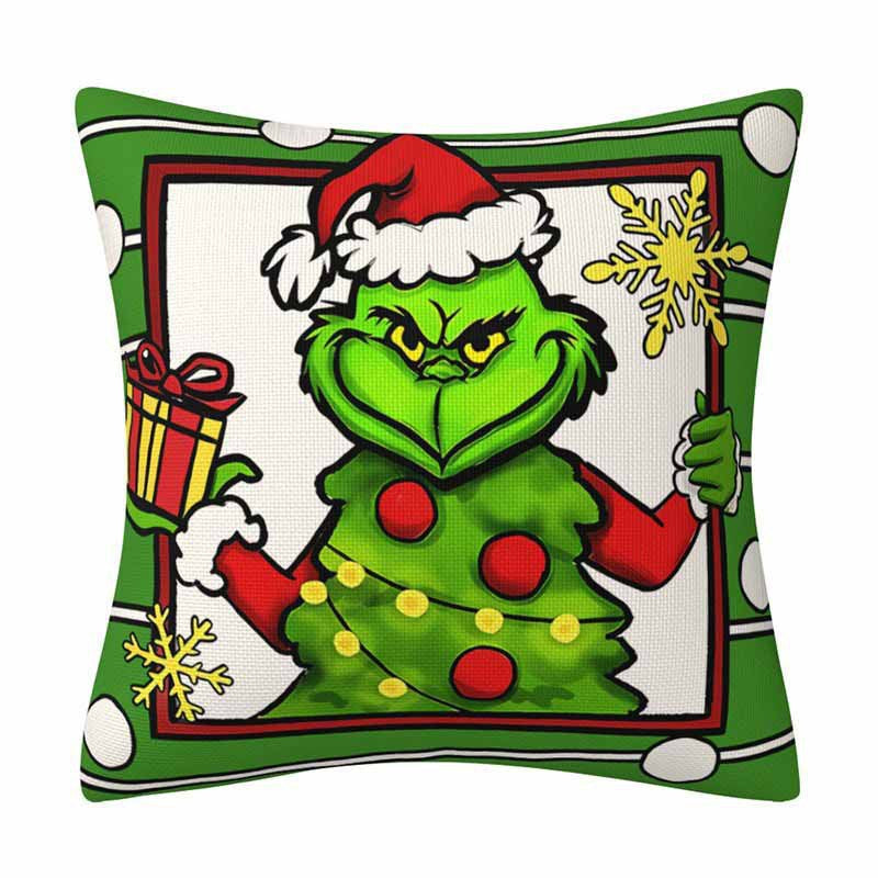 Grinch Christmas Pillow Cover