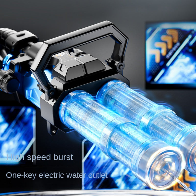 Teenage backpack water gun electric continuous rotating for beach fun!