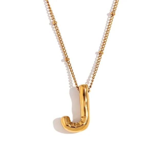 Alphabet Letter Pendant Necklace Stainless Steel Vintage Wedding Party Choker Jewelry Gift for Women Men