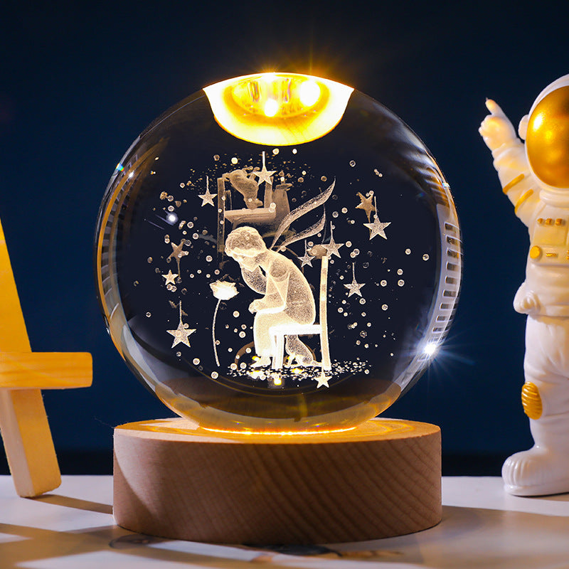 *New Christmas Decor Alert* - Starry Sky 3D Crystal Ball. White Crystal Ball Ornament.