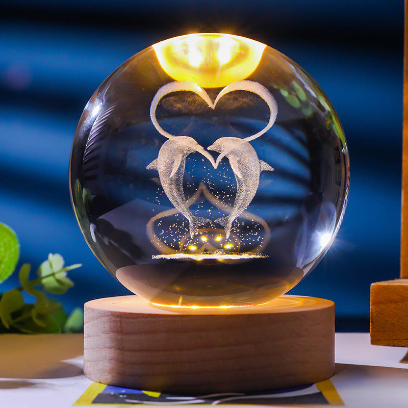 *New Christmas Decor Alert* - Starry Sky 3D Crystal Ball. White Crystal Ball Ornament.