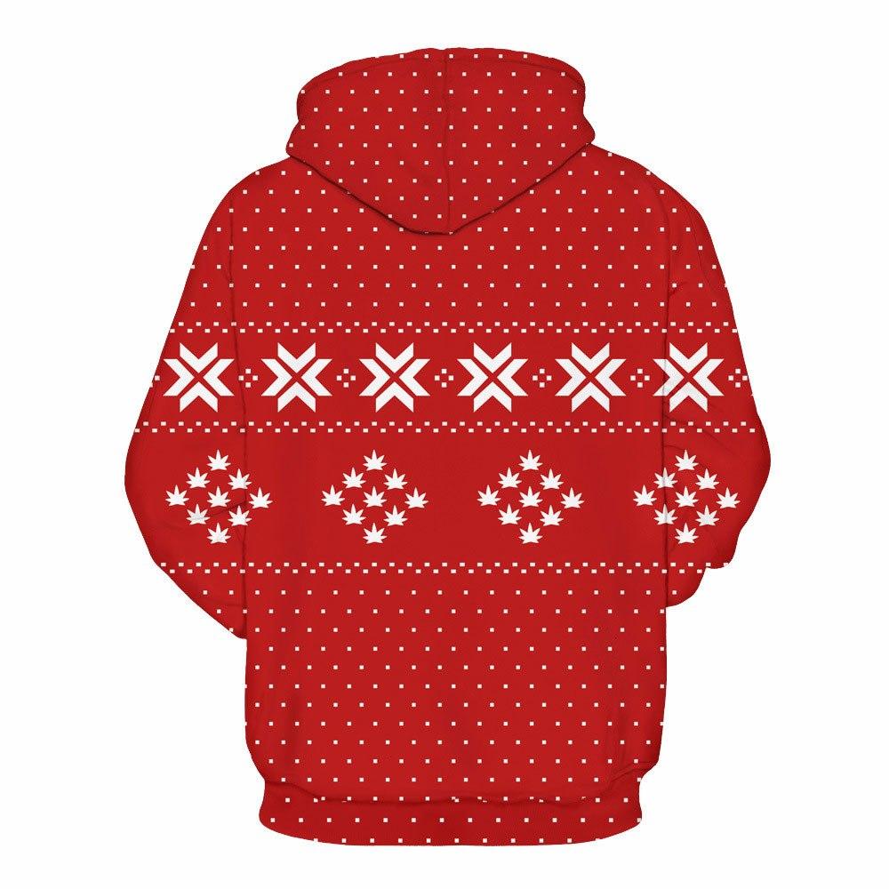 Ugly Sweater Party Dab Santa Claus 3D Print Pullover Christmas Jumper Outerwear