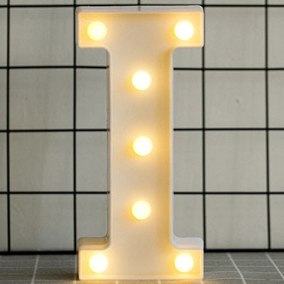 Luminous LED Letter Night Light. Christmas Home Decoration.