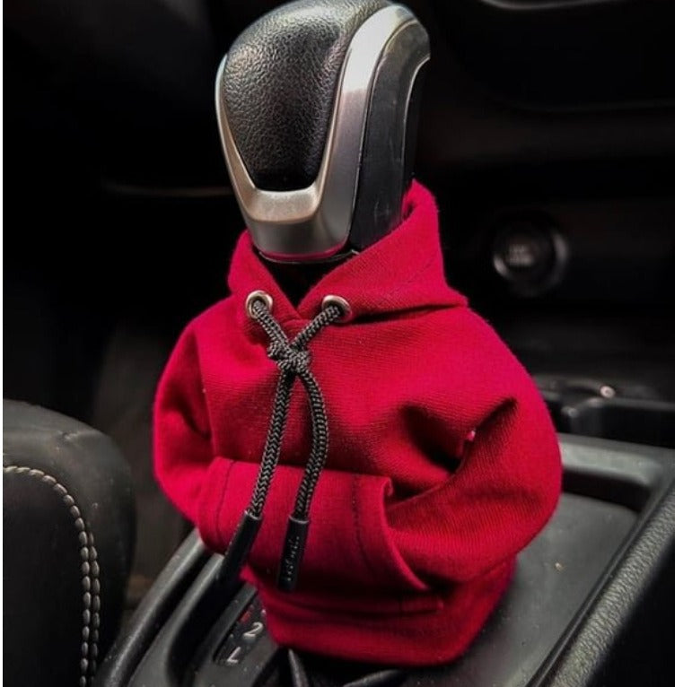 Shifter knob hoodie cover Car gear lever hooded clothing cover