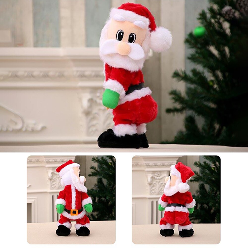 *New Christmas Decor Alert* - Electric Santa Claus Toy Music Santa Claus Doll Shaking Hip Santa Claus Singing Electric Toy