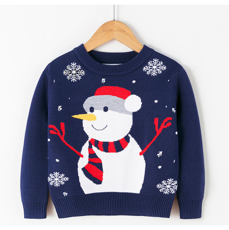Christmas Streewear - children's sweaters for autumn and winter. Snowman pullover.