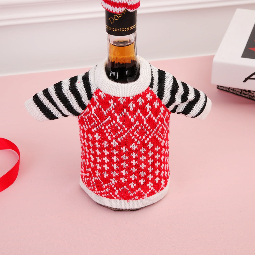 Christmas Deer Red Wine Bottle Set Christmas Champagne Bottle Set