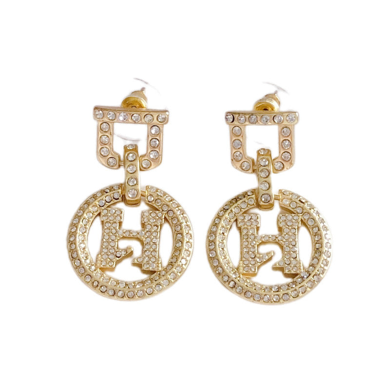 House of Hutson Original - Circle H-Letter Earrings.