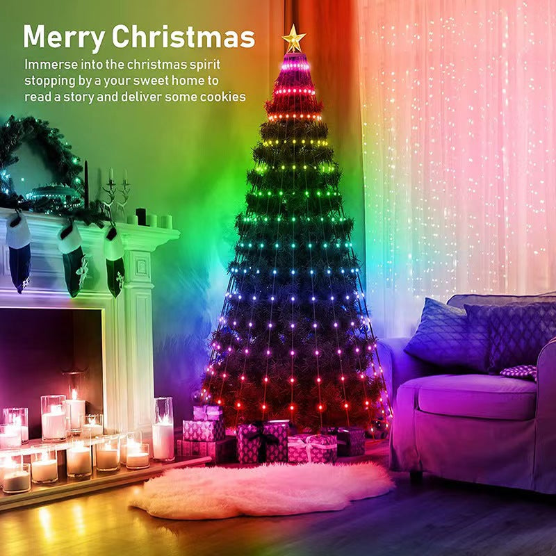 *New Christmas Decor Alert* - RGB Intelligent Point Control Wire Lights. Smart APP Bluetooth Christmas DDecoration Lights