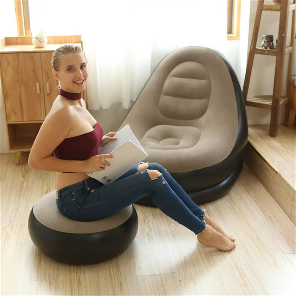 *New Christmas Gift Alert* Inflatable Mattress Chair & Stool