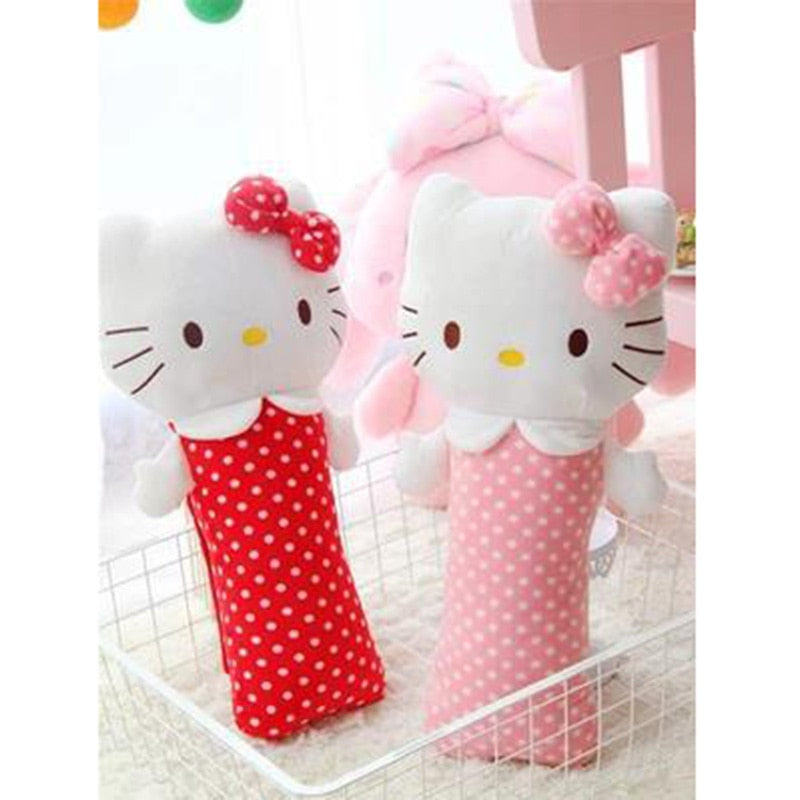 Child Car Seat Belt Shoulder Pad PP Cotton Car Seat Belt Cover For Kids Cartoon Hello Kitty Accessories Safety Belt Pillow