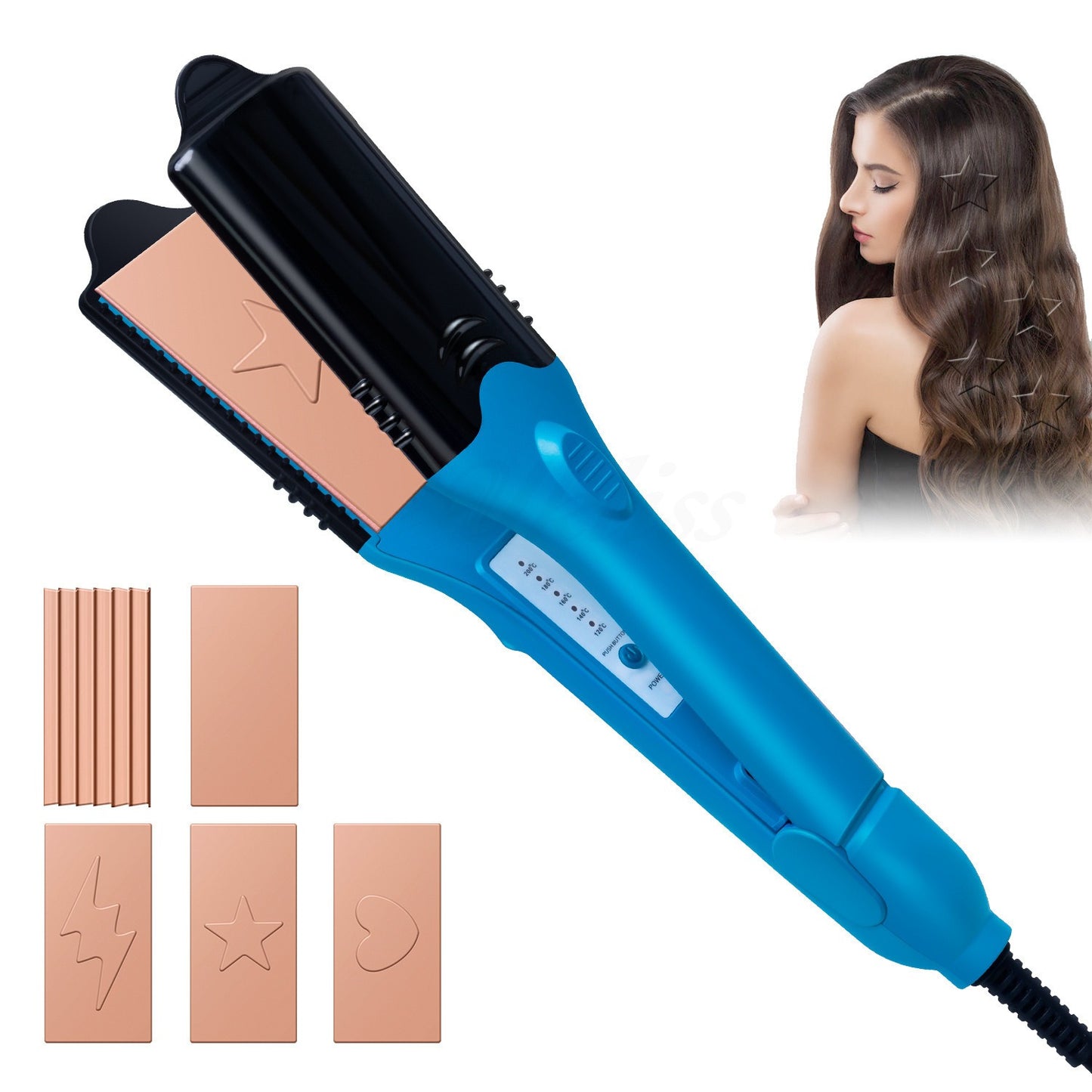House of Hutson Hair - 3D hair imprinting Press Iron