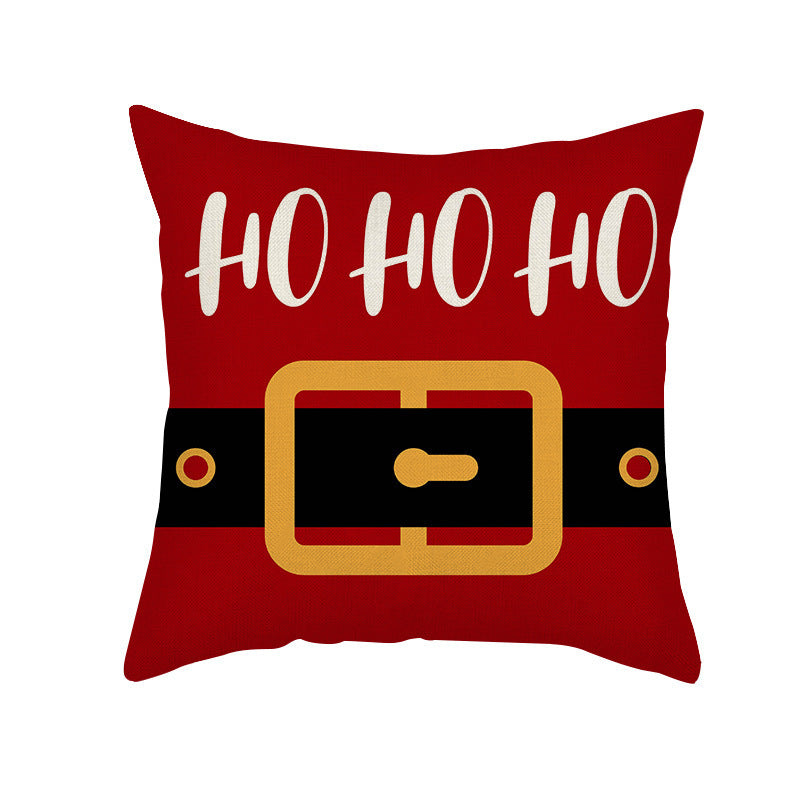 Christmas Pillow Cover Linen Grinch theme