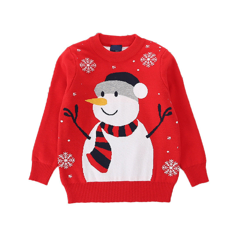 Christmas Streewear - children's sweaters for autumn and winter. Snowman pullover.