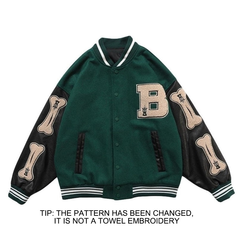 Harajuku Bomber Jackets - Unisex Coat for Fall, Autumn & Winter. Varsity Streetwear