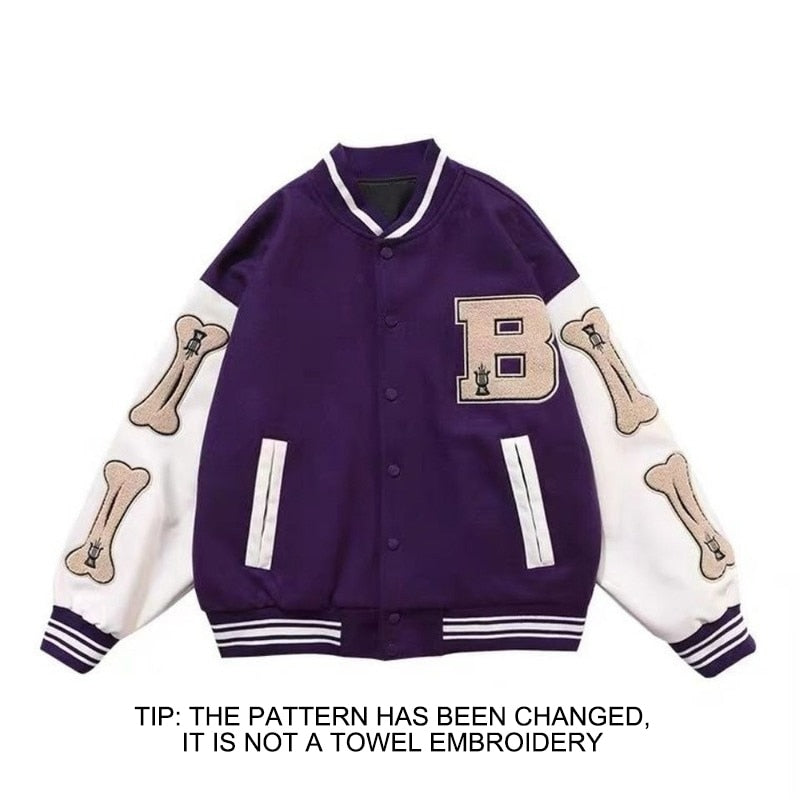 Harajuku Bomber Jackets - Unisex Coat for Fall, Autumn & Winter. Varsity Streetwear