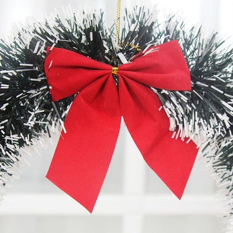 *New Christmas Decor Alert* - Christmas Wreath Bow Pine Needle Decoration Garland For New Year