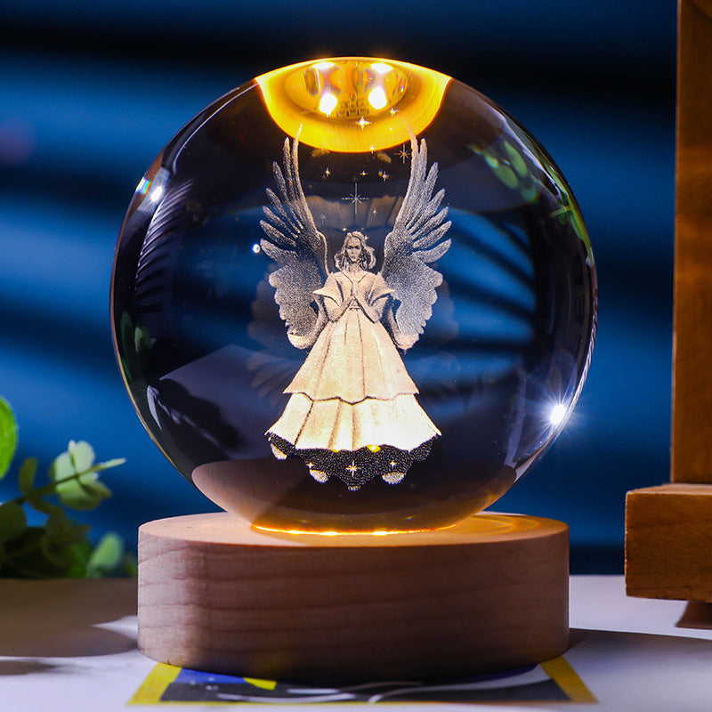 *New Christmas Decor Alert* - Starry Sky 3D Crystal Ball. White Crystal Ball Ornament.