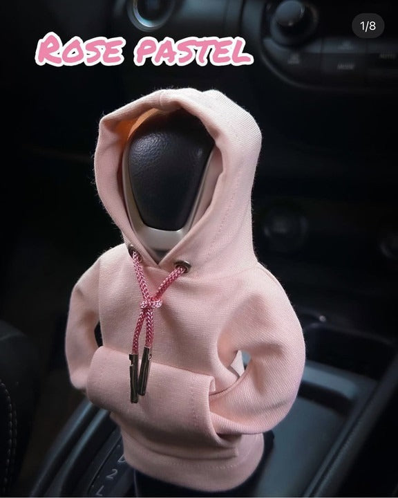 Shifter knob hoodie cover Car gear lever hooded clothing cover