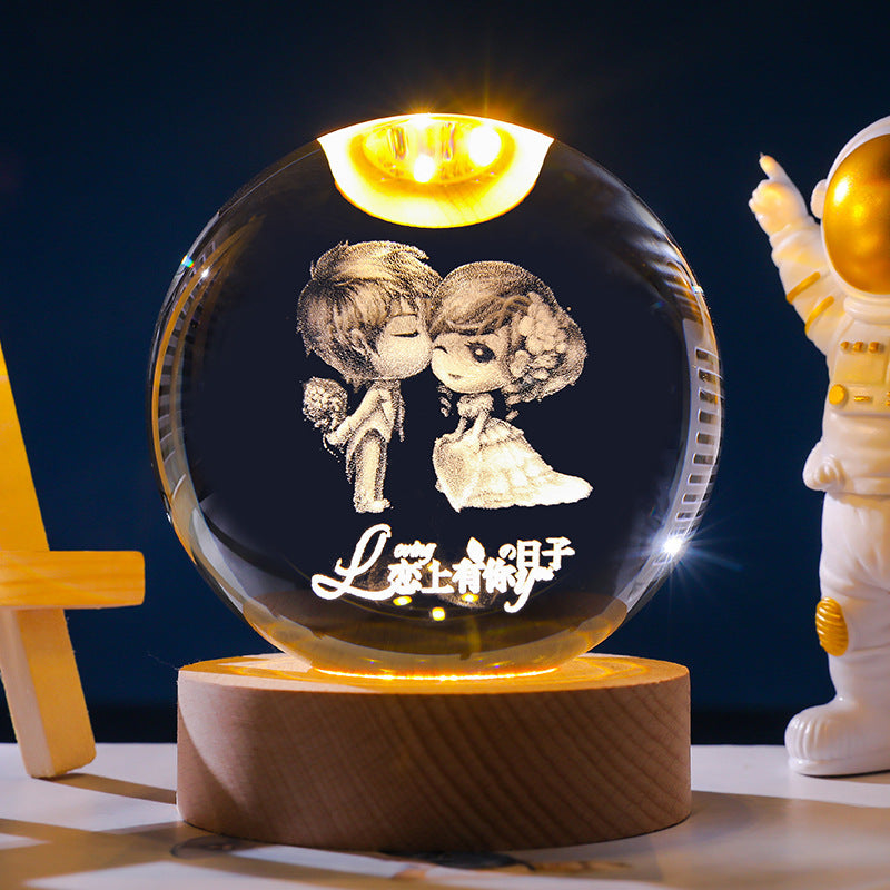 *New Christmas Decor Alert* - Starry Sky 3D Crystal Ball. White Crystal Ball Ornament.