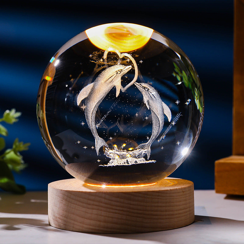*New Christmas Decor Alert* - Starry Sky 3D Crystal Ball. White Crystal Ball Ornament.