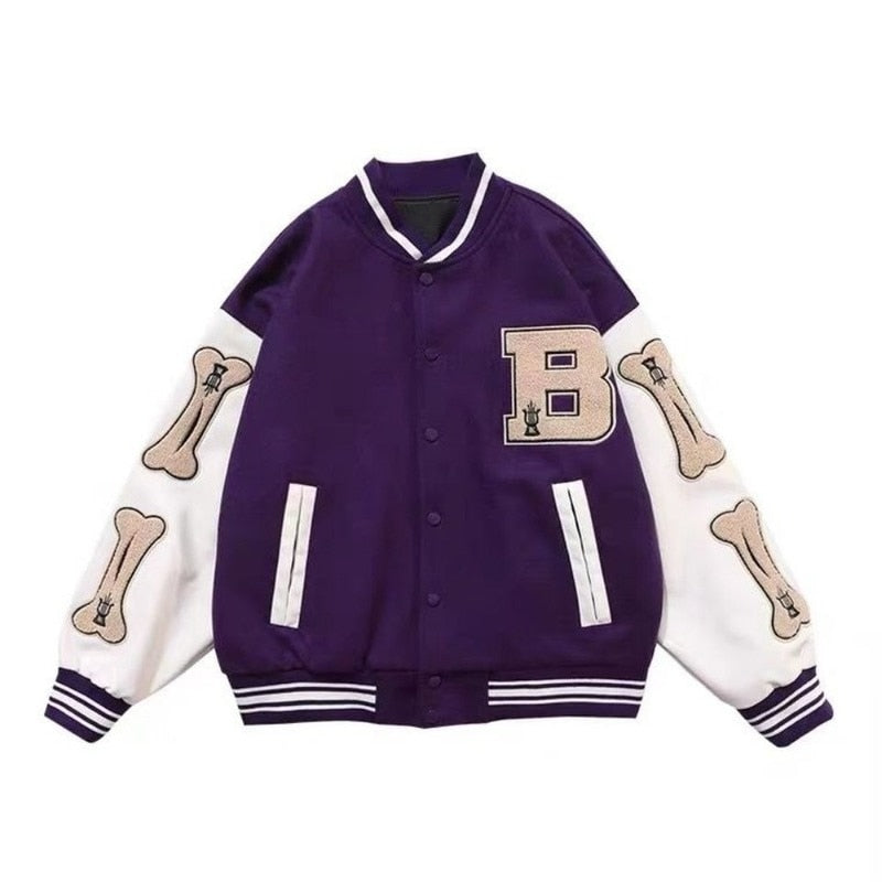 Harajuku Bomber Jackets - Unisex Coat for Fall, Autumn & Winter. Varsity Streetwear
