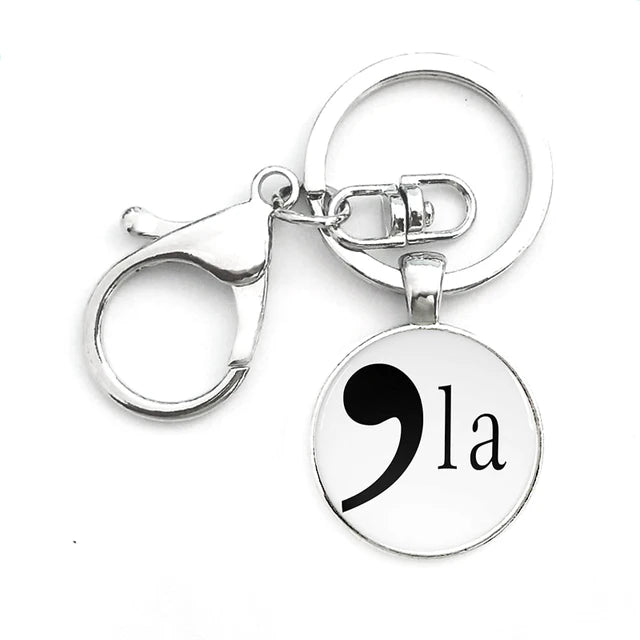 Kamala Harris Keychain With Clasp Classic Round Glass Pendant Key Holder Keyring For Men Women