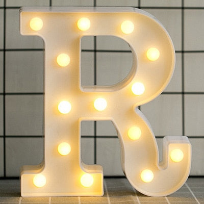 Luminous LED Letter Night Light. Christmas Home Decoration.