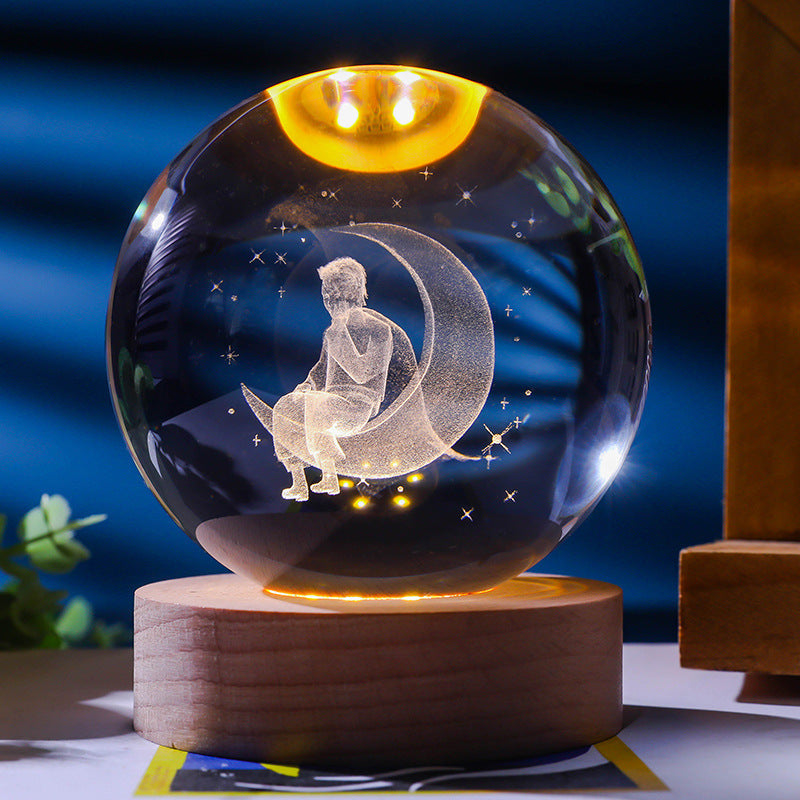 *New Christmas Decor Alert* - Starry Sky 3D Crystal Ball. White Crystal Ball Ornament.