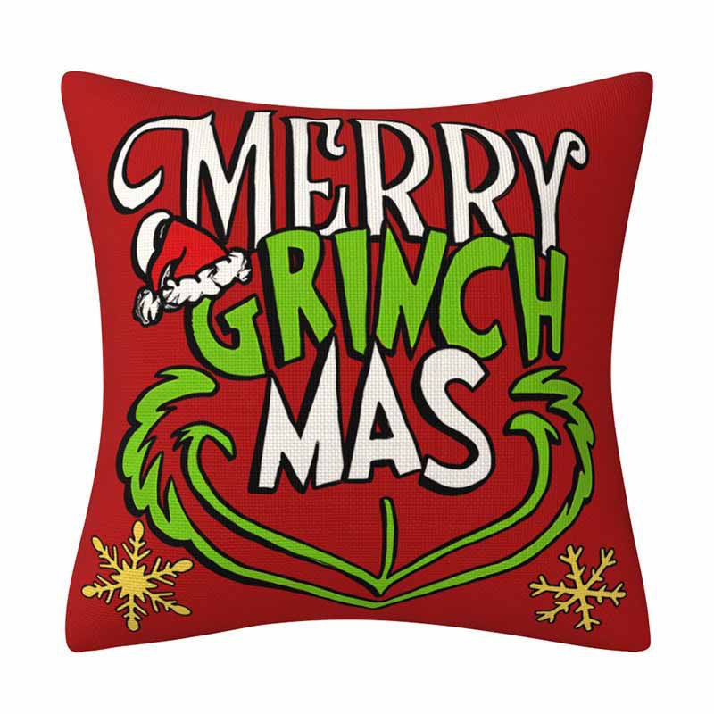 Grinch Christmas Pillow Cover
