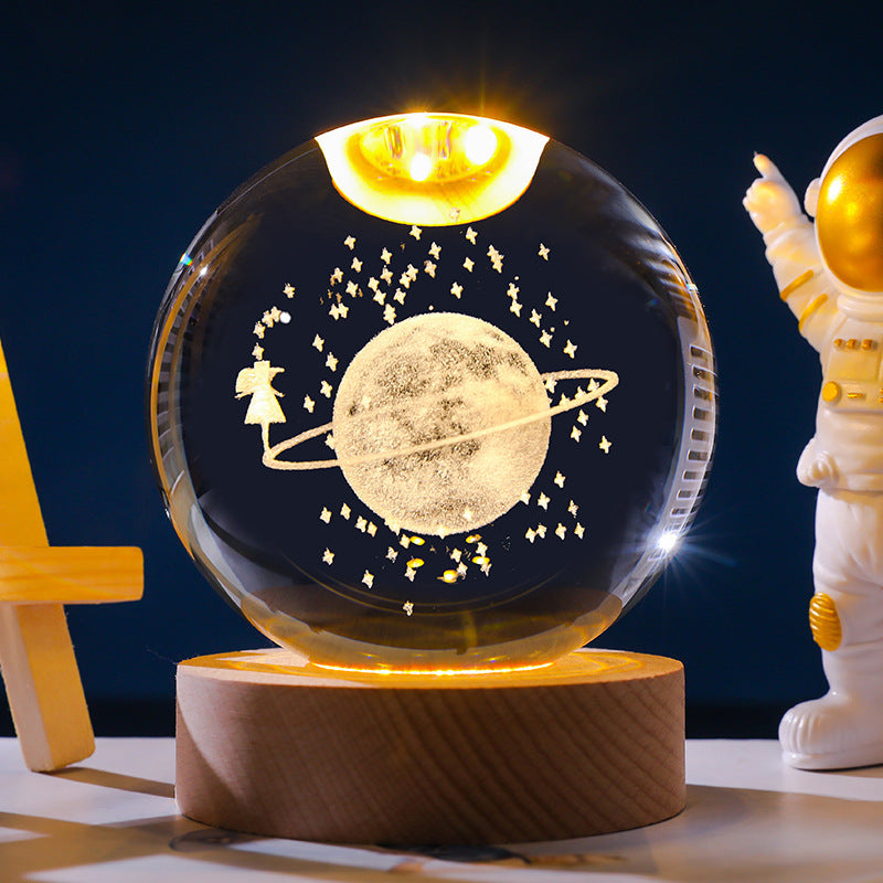 *New Christmas Decor Alert* - Starry Sky 3D Crystal Ball. White Crystal Ball Ornament.