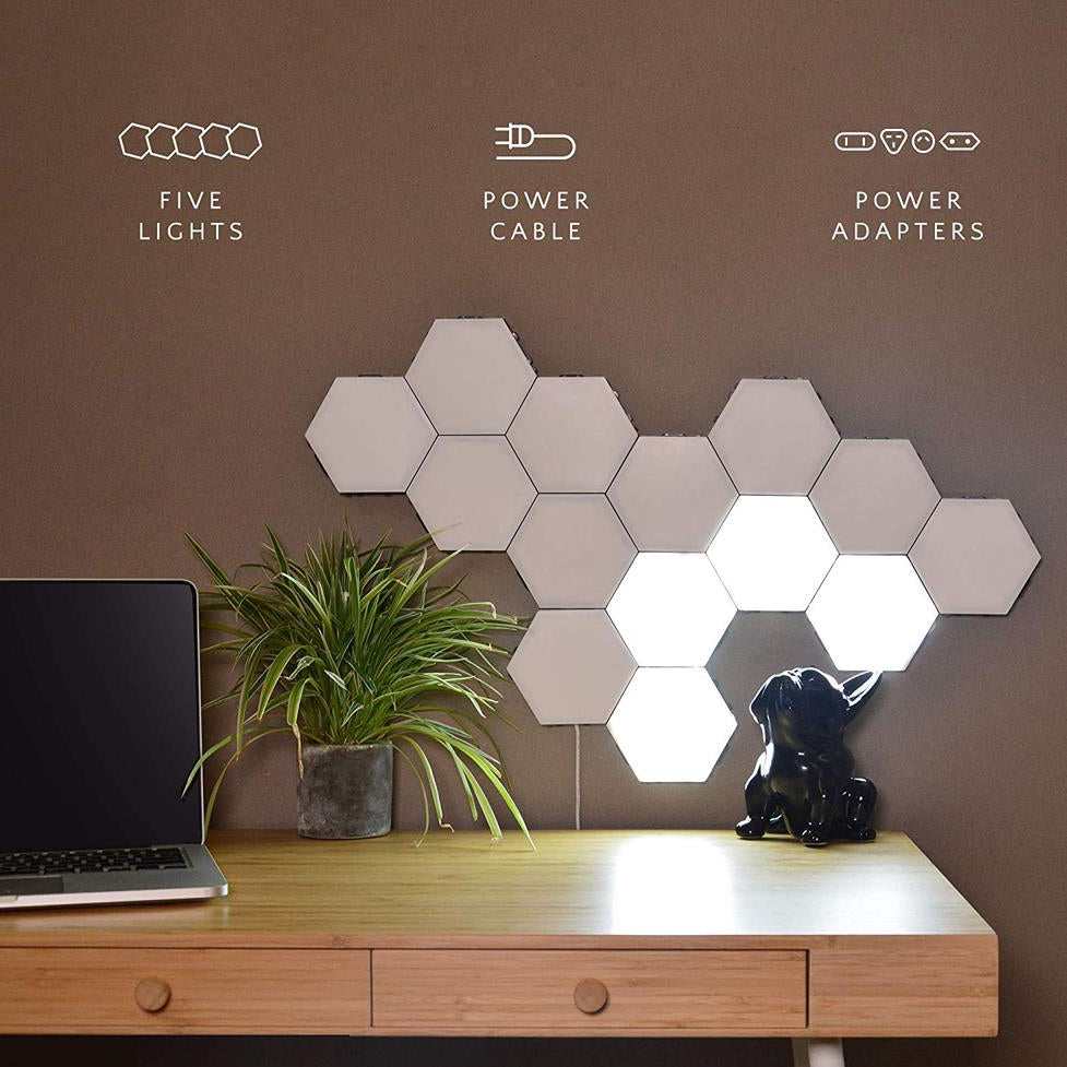 *New Christmas Decor Alert* - Quantum LED Hexagonal lamps, modular touch sensitive night light. Wall Decor.