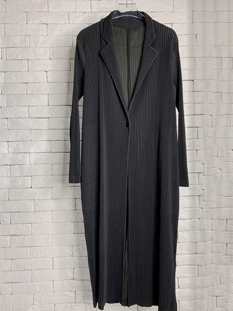 2025 Gender Fluid Wear Thickened Windbreaker Mid Length Coat